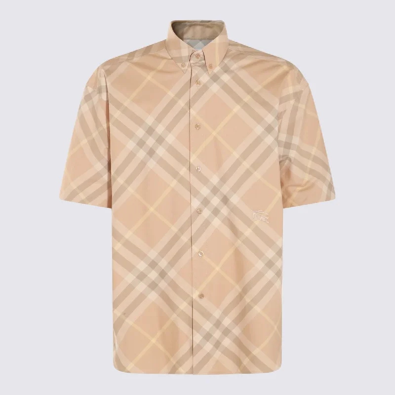 Burberry Beige Cotton T-Shirt