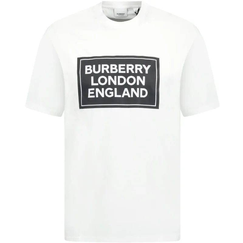 Burberry White Logo T-Shirt