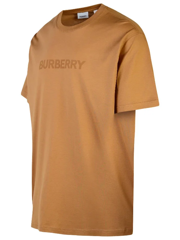 Burberry 'Harriston' Beige Cotton T-Shirt Man