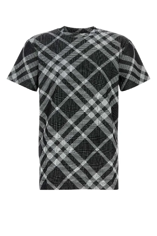 BURBERRY Printed Stretch Cotton Blend T-Shirt for Men