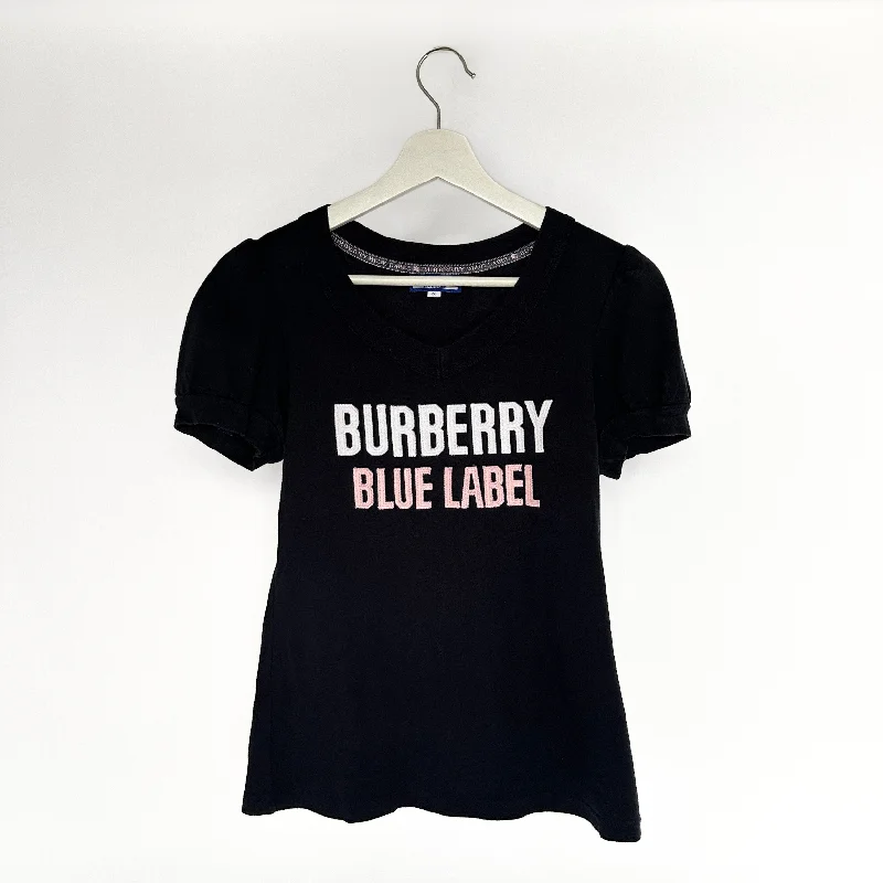 Burberry Logo T-Shirt Dark Blue Cotton