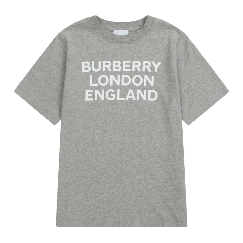 Kids Burberry Grey Logo T-Shirt