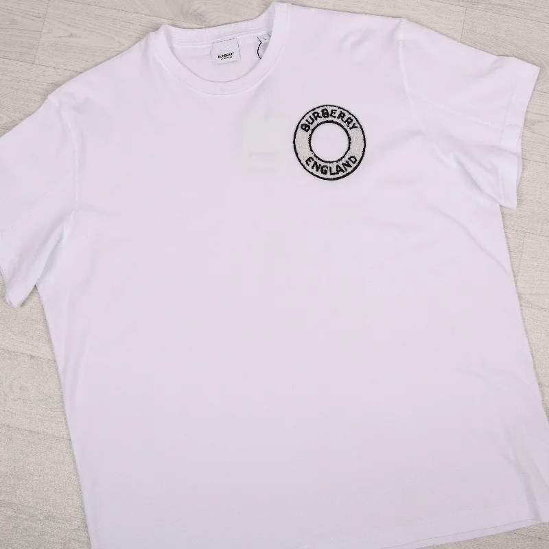 White Flocked Logo T-Shirt.